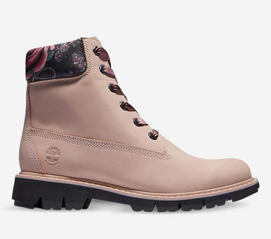 Timberland Womens Lucia Way 6-Inch Charm Waterproof Boot - Light Pink Nubuck