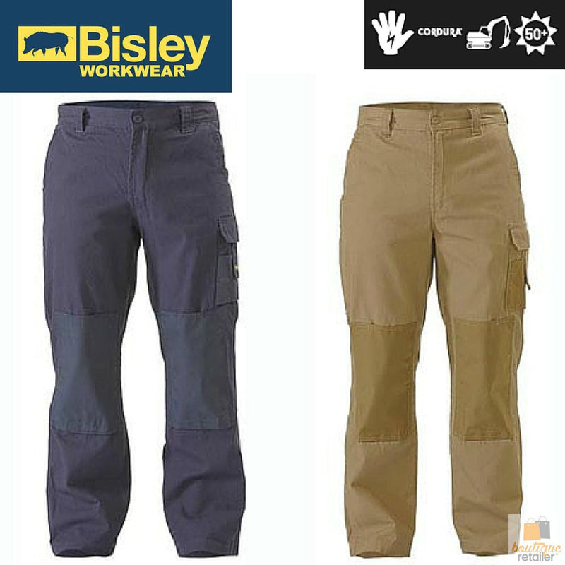 Load image into Gallery viewer, BISLEY Mens Razar Cordura Utility Pants Workwear Cotton Trousers Work BPU6110
