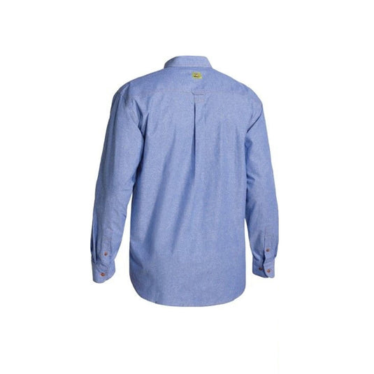 BISLEY Insect Protection Repellent Long Sleeve Casual Shirt Fishing Camping - Blue