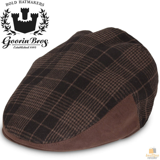 GOORIN BROTHERS Pike Low Profile Flat Cap Bros 103-5577 Driving Ivy Hat Wool