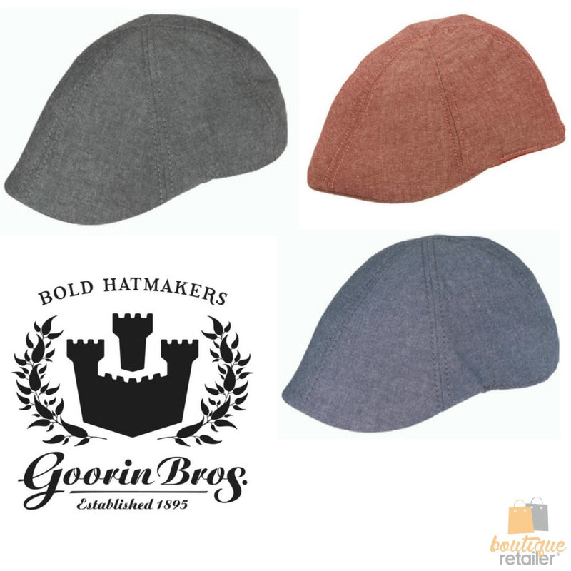 Load image into Gallery viewer, GOORIN BROTHERS Mr. Bang 100% Cotton Flat Cap Bros 103-5911 Driving Ivy Hat
