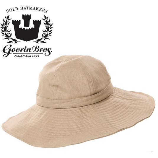 GOORIN BROTHERS Maisie Cotton Floppy Style Hat Cap Bros 605-9675 Wide Brim