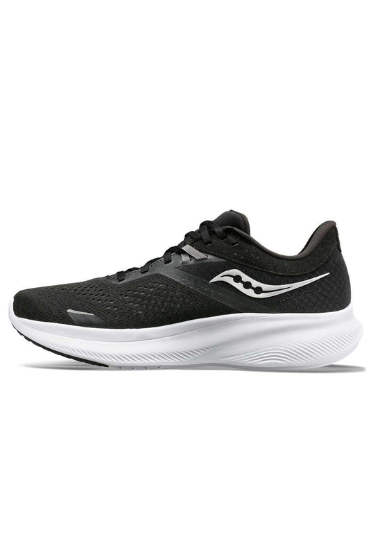 Saucony Mens Guide 16 Running Shoes - Black/White | Adventureco