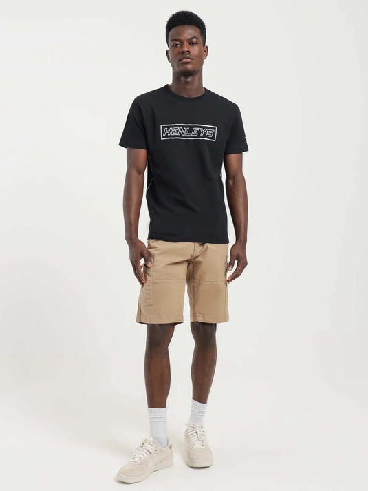 Henleys Mens Leon Cargo Shorts - Desert Sand