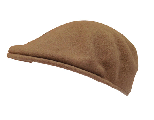 KANGOL 504 Wool Ivy Cap Mens Warm Winter Flat Classic Hat - Camel