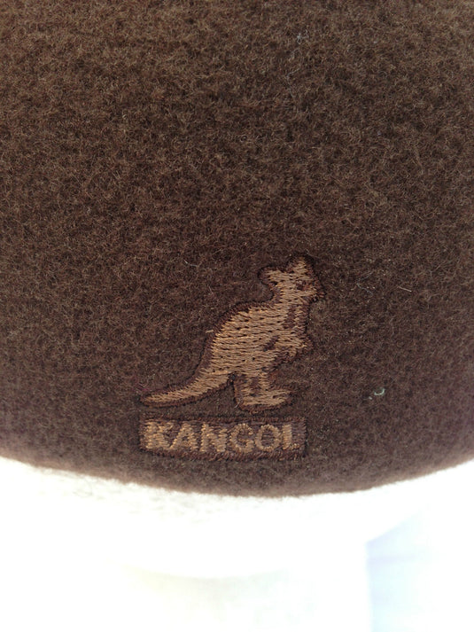 KANGOL 504 Wool Ivy Cap Mens Warm Winter Flat Classic Hat - Tobacco Brown