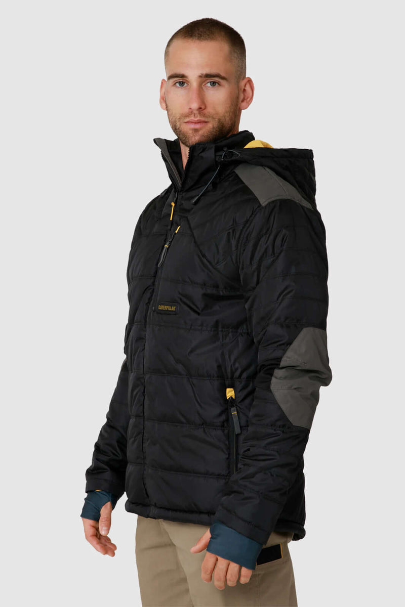 Load image into Gallery viewer, Caterpillar Mens Triton Quilted Insulated Puffer Jacket Waterproof - Black
