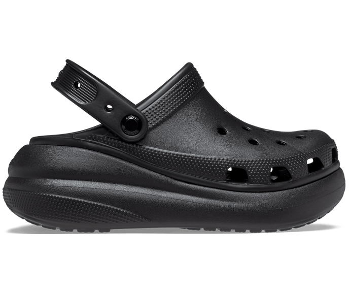 Crocs Classic Crush Platform Clog Sandals - Black