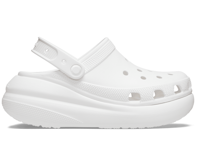 Load image into Gallery viewer, Crocs Classic Crush Platform Clogs Sandals - White

