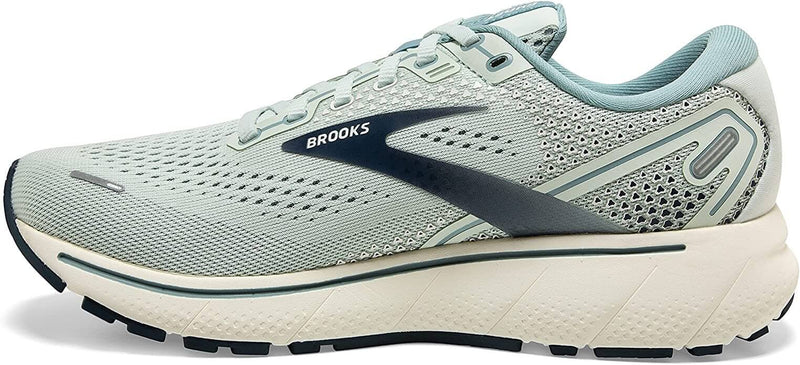Load image into Gallery viewer, Brooks Ghost 14 Womens Running Shoes - Aqua/Whisper White/Navy

