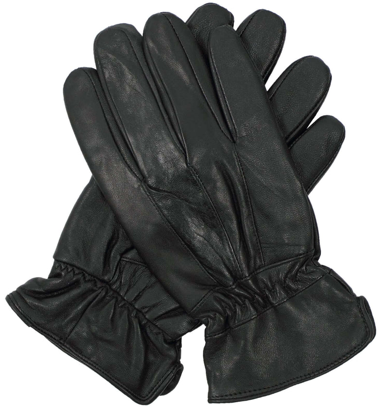 Load image into Gallery viewer, 3M THINSULATE Mens Genuine Leather Gloves Patch Thermal Lining Warm Winter - Black
