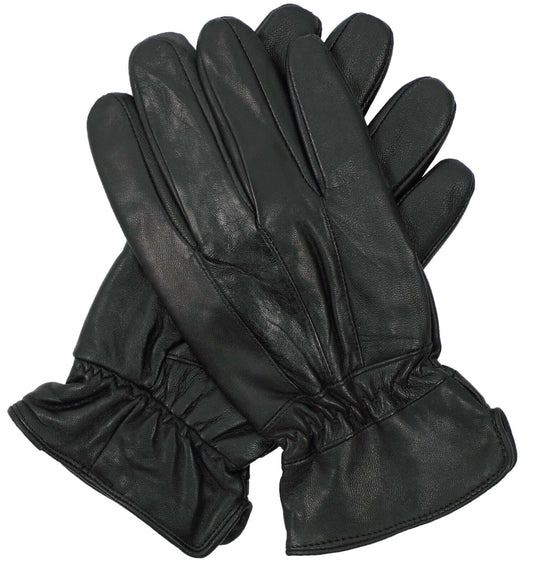 3M THINSULATE Mens Genuine Leather Gloves Patch Thermal Lining Warm Winter - Black | Adventureco