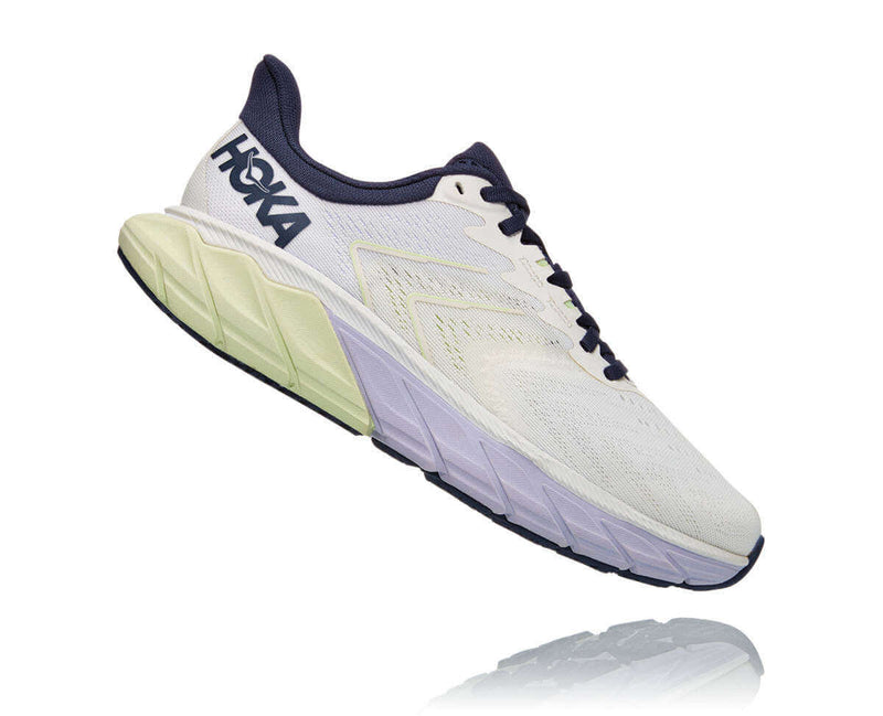 Load image into Gallery viewer, Hoka Womens Arahi 5 Running Shoes - Blanc De Blanc/Outer Space
