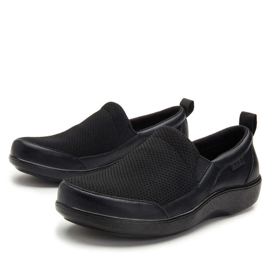 Alegria TRAQ Melodiq Loafer Slip On Shoe Sneaker - Black Out