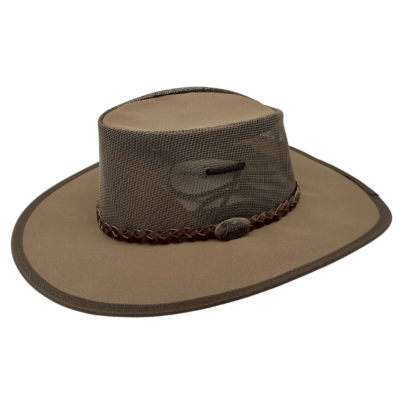 Load image into Gallery viewer, Jacaru Parks Koolaroo Wide Brim Outback Hat - Brown
