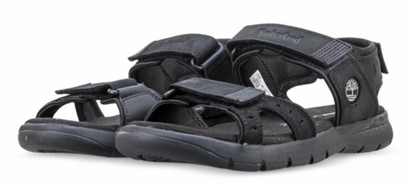 Load image into Gallery viewer, Timberland Mens Slip-On Leather Sandals Footwear - Black Nubuck
