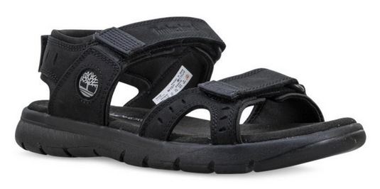 Timberland Mens Slip-On Leather Sandals Footwear - Black Nubuck