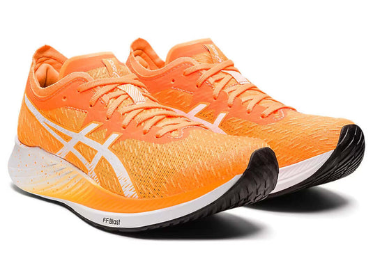 Asics Womens Magic Speed Running Shoes - Orange/Pop White | Adventureco