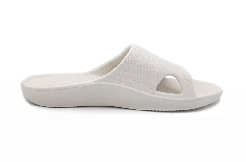 Load image into Gallery viewer, Archline Rebound Orthotic Slides Flip Flop Thongs Slip On Arch Support - White
