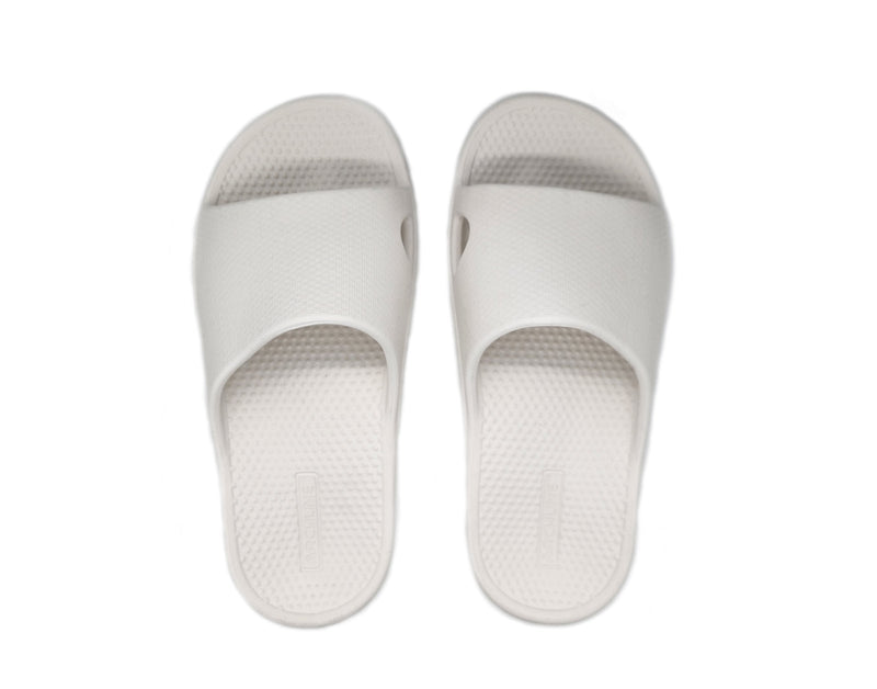 Load image into Gallery viewer, Archline Rebound Orthotic Slides Flip Flop Thongs Slip On Arch Support - White
