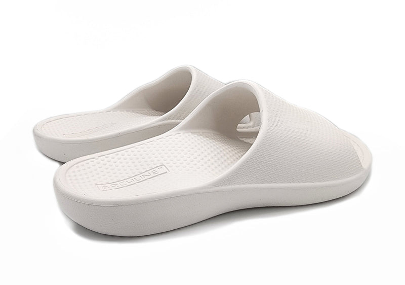 Load image into Gallery viewer, Archline Rebound Orthotic Slides Flip Flop Thongs Slip On Arch Support - White
