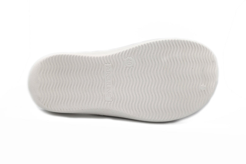 Load image into Gallery viewer, Archline Rebound Orthotic Slides Flip Flop Thongs Slip On Arch Support - White
