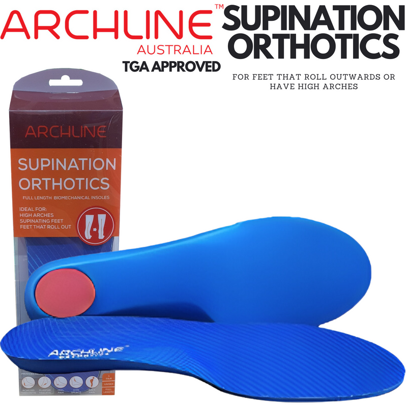 Load image into Gallery viewer, Archline Supination Orthotic Insoles - Full Length (Unisex) Plantar Fasciitis High Arch
