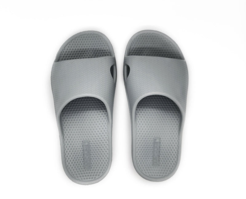 Load image into Gallery viewer, Archline Rebound Orthotic Slides Flip Flop Thongs Slip On Arch Support - Stone Grey
