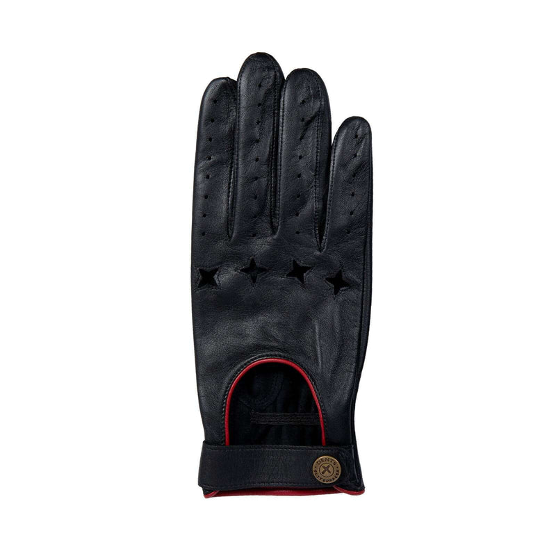 Load image into Gallery viewer, Dents Mens Suited Racer Touchscreen Leather Driving Gloves w/ Wristwatch Cut-Out
