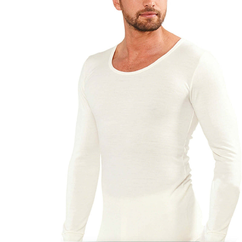 Load image into Gallery viewer, Mens THERMAL Long Sleeve Top Merino Wool Blend AUS MADE Thermals
