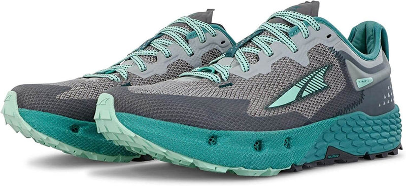 Load image into Gallery viewer, Altra Womens TIMP 4 Trail Running Shoe - Gray / Teal | Adventureco
