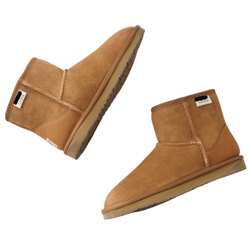 Load image into Gallery viewer, 100% Australian Sheepskin UGG Ankle Boots Moccasins Slippers Shoes Classic - Chestnut
