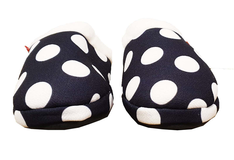 Load image into Gallery viewer, ARCHLINE Orthotic Slippers Slip On Arch Scuffs Pain Relief Moccasins - Polka Dots
