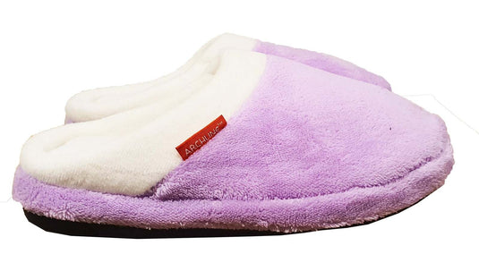 ARCHLINE Orthotic Slippers Slip On Arch Moccasins - Lilac