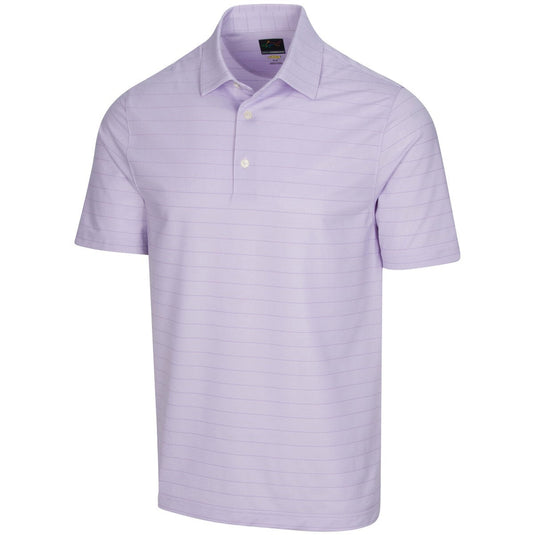 Greg Norman Mens Freedom Micro Stripe Polo Shirt Golf - Mystic Purple | Adventureco