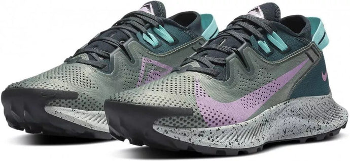 Nike Womens Pegasus Trail 2 Sneakers Runners Running Shoe - Seaweed/Beyond Pink | Adventureco