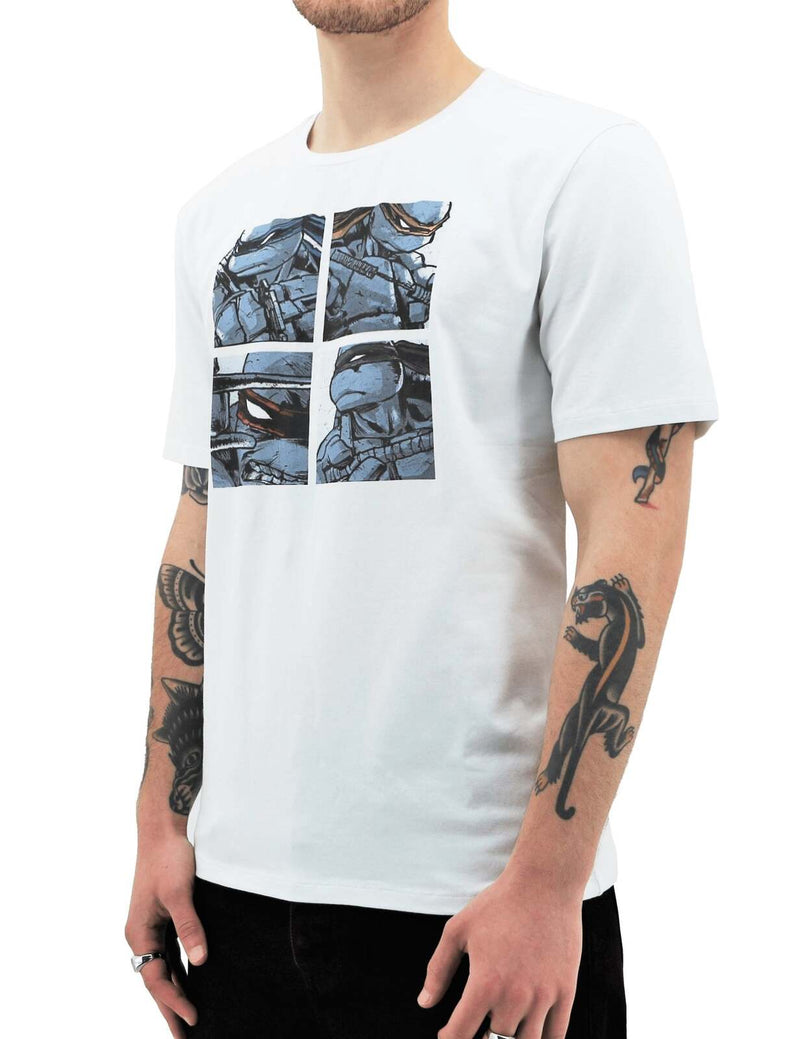 Load image into Gallery viewer, Teenage Mutant Ninja Turtles Mens T Shirt Tee Top Cowbunga - White
