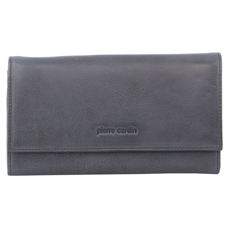 Load image into Gallery viewer, Pierre Cardin Womens Soft Italian Leather RFID Purse Wallet - Teal
