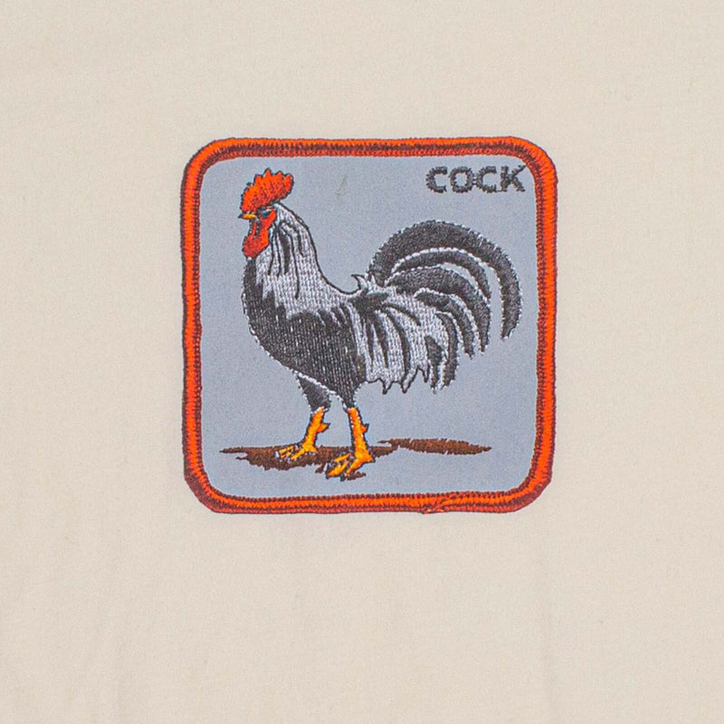 Load image into Gallery viewer, Goorin Bros The Animal Farm T Shirt Top Short Sleeve Rooster - Made in Portugal - Cream
