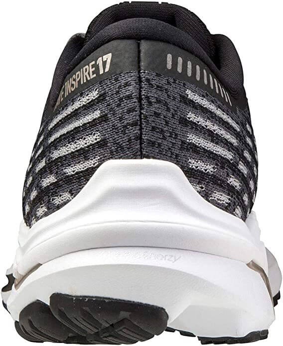 Load image into Gallery viewer, Mizuno Womens Wave Inspire 17 Running Shoes - Black/Platinum Gold
