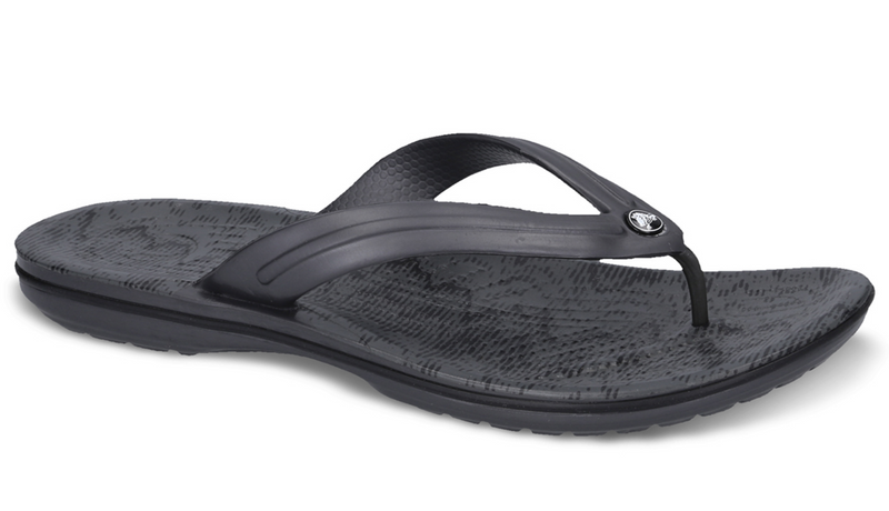 Load image into Gallery viewer, Crocs Flip Flops Thongs Crocband Cardio Wave Flip Relaxed Fit - Graphite/Black
