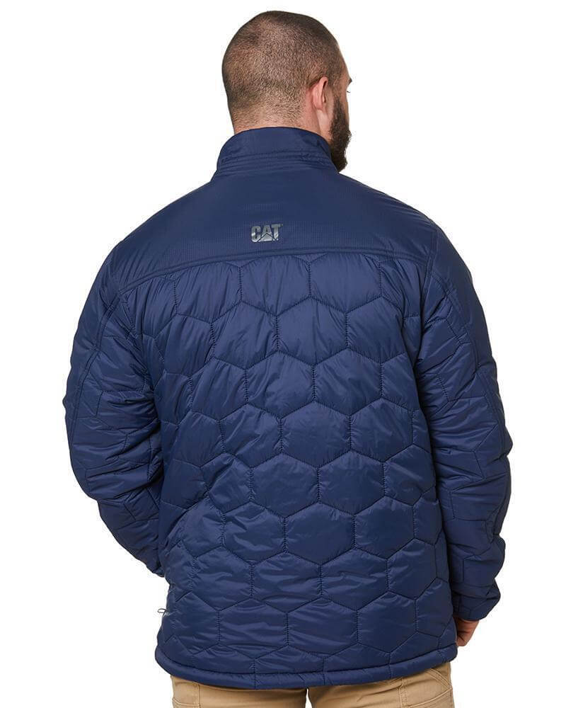 Load image into Gallery viewer, Caterpillar Mens Heat MX Puffer Jacket Water Resistant - Detroit Blue
