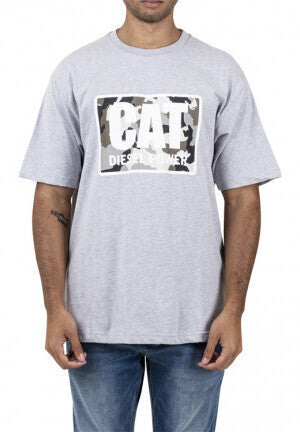 Load image into Gallery viewer, Caterpillar Mens Diesel Power Tee Casual T-Shirt Top - Grey
