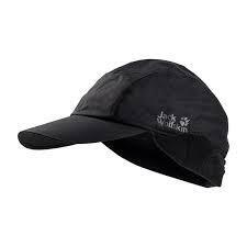 Jack Wolfskin Texapore Baseball Rain Cap Waterproof Windproof Hat - Black