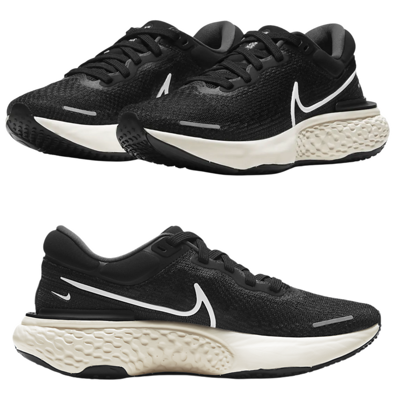 Load image into Gallery viewer, Nike Womens ZoomX Invincible Run Flyknit Sports Running Sneaker Shoes - Black/White-Iron Grey
