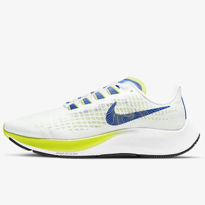 Load image into Gallery viewer, Nike Womens Air Zoom Pegasus 37 Shoes Runners Sneakers - White/Blue/Cyber/Multi | Adventureco
