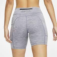 Nike Womens Fast 7' Trail Running Short Tights Gym Yoga Training - Grey