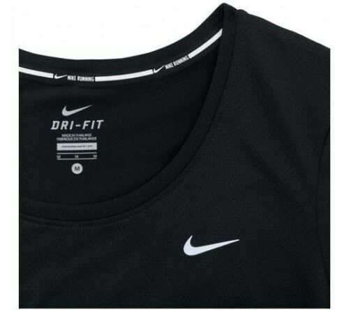 Load image into Gallery viewer, Nike Womens Dri-Fit Running Gym T-Shirt Top Short Sleeve - Black | Adventureco
