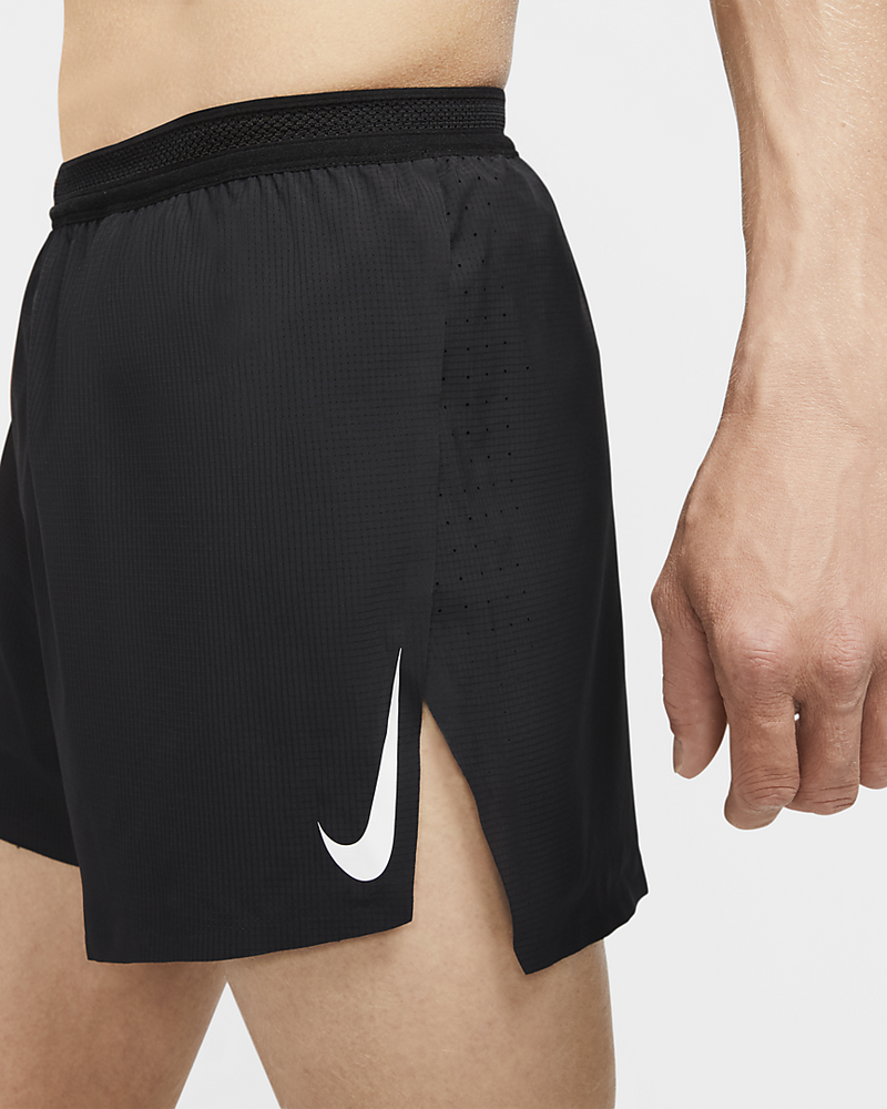 Load image into Gallery viewer, Nike Mens AeroSwift Dri-Fit Length Running Shorts 4&quot;/10cm - Black/White
