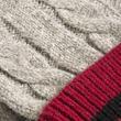 Load image into Gallery viewer, Dents Holwick Mens Cable Knit Goves - Grey/Burgundy
